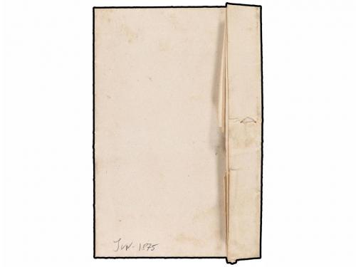 ✉ ESPAÑA. 1875. URDAX a ECHALAR. Franquicia REAL FABRICA DE 