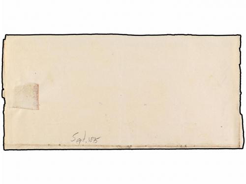 ✉ ESPAÑA. 1875. Envuelta dirigida a ORRIZA. Franquicia DIOS 