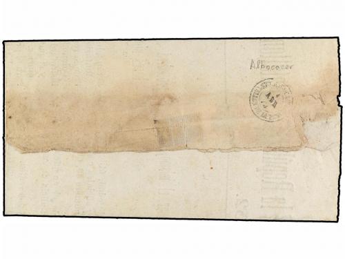 ✉ ESPAÑA. 1873. CASTELLÓN a CULLA. Franquicia COMANDA. MILIT