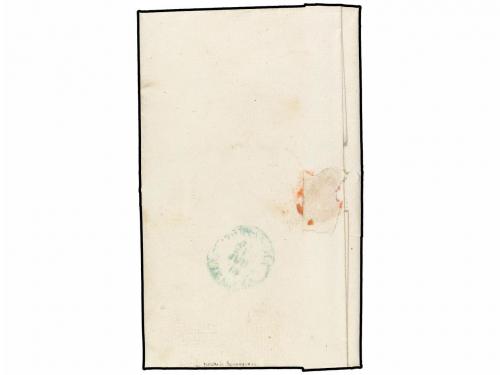 ✉ ESPAÑA. 1874. MUNGUIA a DURANGO. Marca de cartería MUNGUIA