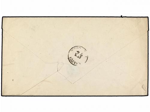 ✉ ESPAÑA. 1874. DURANGO a BAYONA. Fechador DURANGO/VIZCAYA y