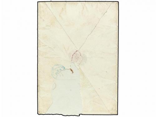 ✉ ESPAÑA. 1875. GUERNICA a DURANGO. Fechador MARQUINA/BILBAO