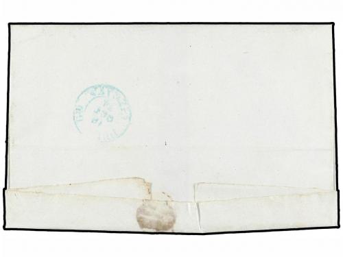 ✉ ESPAÑA. 1874. BERMEO a DURANGO. Fechador BERMEO/BILBAO y f