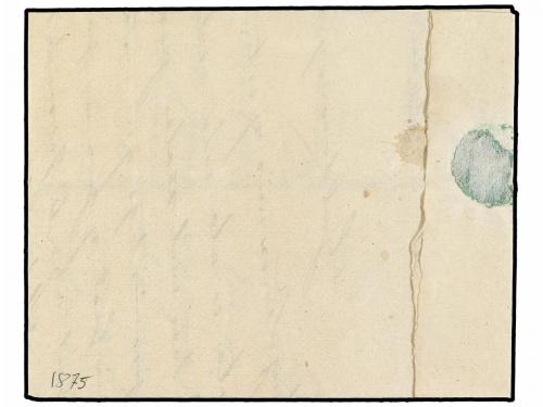 ✉ ESPAÑA. 1875. GALDACANO a DURANGO. Marca de franquicia COM