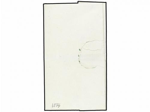 ✉ ESPAÑA. 1874. MONDRAGÓN a OÑATE. Marca de franquicia COMAN