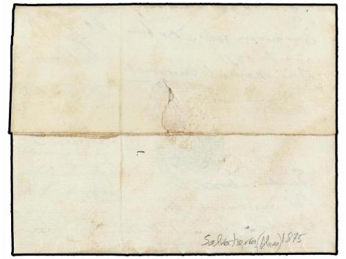 ✉ ESPAÑA. 1875. SALVATIERRA a AIPARRENA. Marca de franquicia