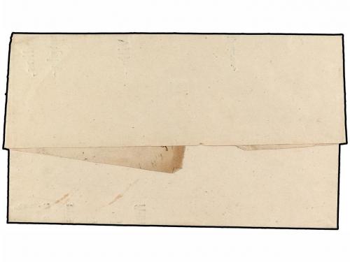 ✉ ESPAÑA. 1875. VILLAFRANCA a ANZNOLA. Circular impresa, mar