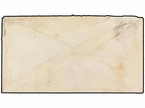 ✉ ESPAÑA. 1874. Sobre (falta parte del dorso). TOLOSA a BAYO