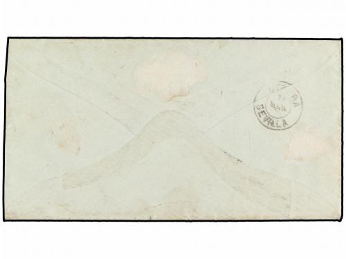 ✉ ESPAÑA. 1876. GANDESA a UTRERA. Franquicia EJERCITO DEL CE