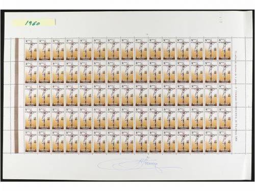 ESPAÑA. Conjunto de 16 hojas completas entre 1960 y 1970 inc
