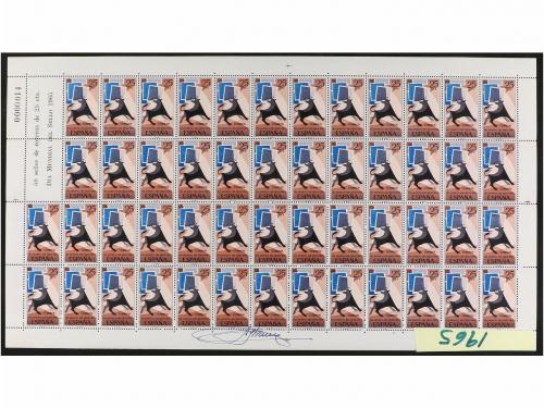 ESPAÑA. Conjunto de 16 hojas completas entre 1960 y 1970 inc