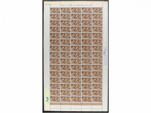 ESPAÑA. Conjunto de 16 hojas completas entre 1960 y 1970 inc