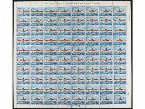 ESPAÑA. Conjunto de 16 hojas completas entre 1960 y 1970 inc