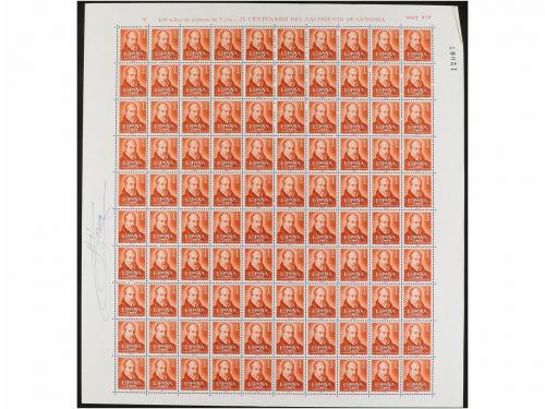 ESPAÑA. Conjunto de 16 hojas completas entre 1960 y 1970 inc