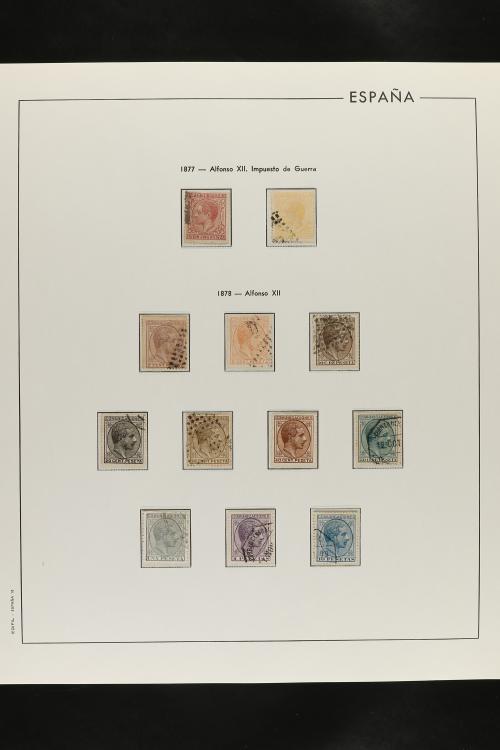 LOTES y COLECCIONES. ESPAÑA. Colección de 1850 a 1888 montad