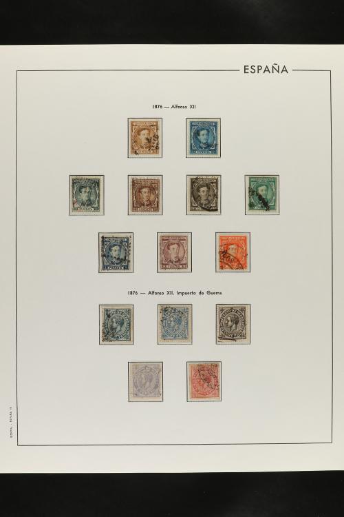 LOTES y COLECCIONES. ESPAÑA. Colección de 1850 a 1888 montad