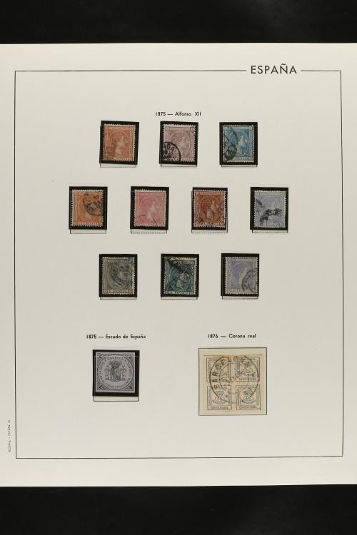 LOTES y COLECCIONES. ESPAÑA. Colección de 1850 a 1888 montad