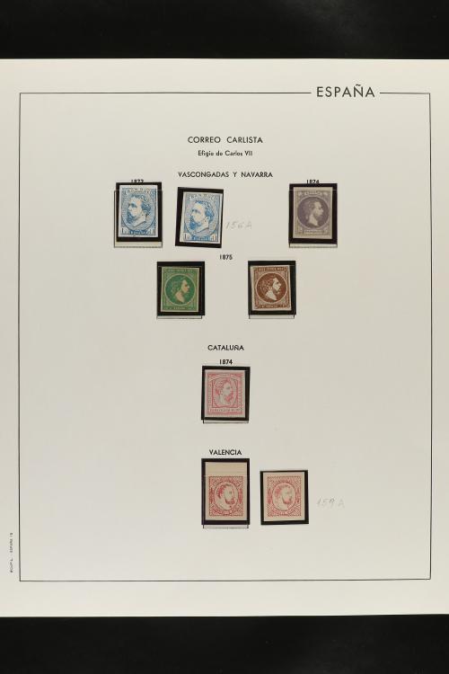 LOTES y COLECCIONES. ESPAÑA. Colección de 1850 a 1888 montad