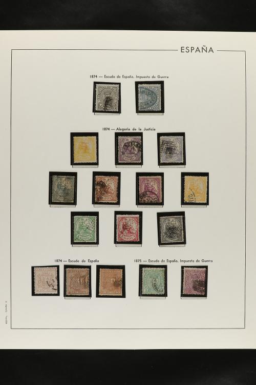 LOTES y COLECCIONES. ESPAÑA. Colección de 1850 a 1888 montad