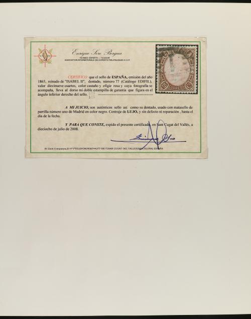 LOTES y COLECCIONES. ESPAÑA. Colección de 1850 a 1888 montad