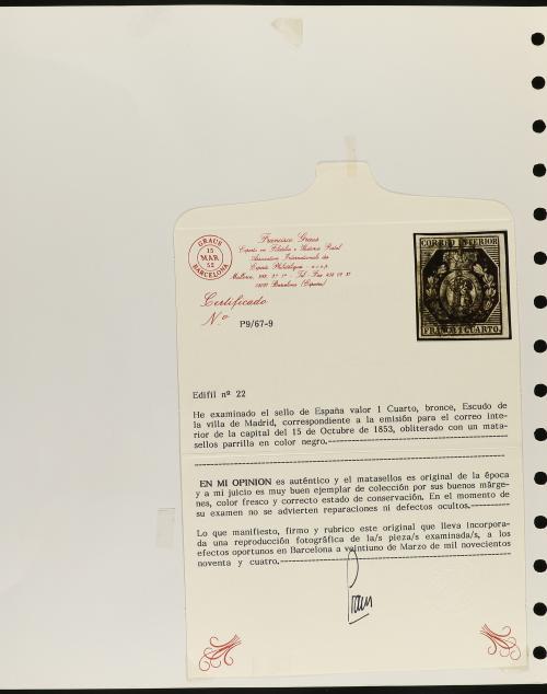 LOTES y COLECCIONES. ESPAÑA. Colección de 1850 a 1888 montad