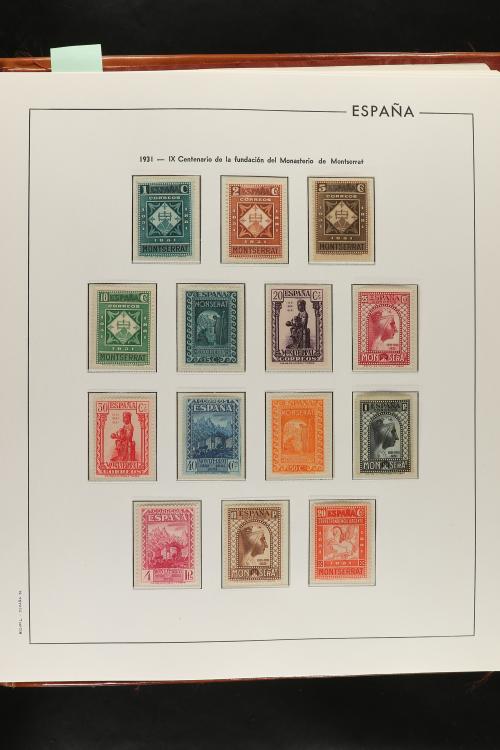 LOTES y COLECCIONES. ESPAÑA. Colección de 1889 a 1949 en hoj