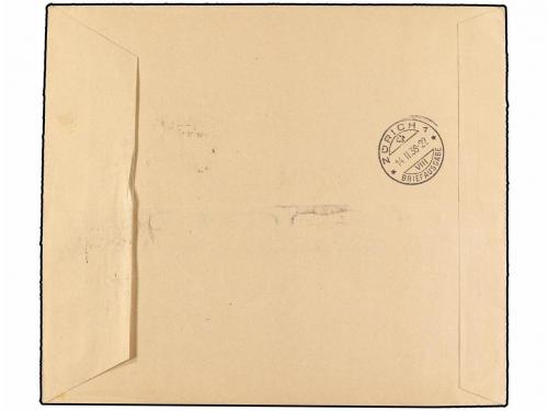 ✉ ESPAÑA. Ed. 847cc. 1938. BURGOS a ZURICH. HB. COLORES CAMB