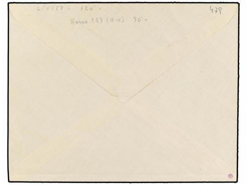 ✉ ESPAÑA. Ed. 851/54. 1938. SERIE COMPLETA, mat. PRIMER DIA 