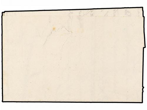 ✉ ESPAÑA: PREFILATELIA. 1826. BAÑOLAS a ST. FELIU DE GUIXOLS