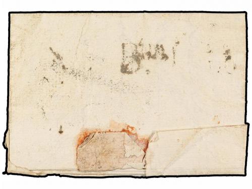 ✉ ESPAÑA: PREFILATELIA. 1786. VICH a BARCELONA. Marca V/PRIN