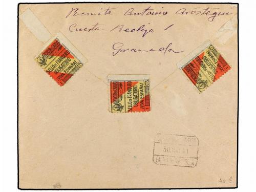 ✉ ESPAÑA. Ed. 804, 805, 807 (2). 1941. GRANADA a PALMA DE MA