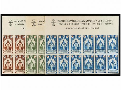 ** ESPAÑA GUERRA CIVIL. FALANGE ESPAÑOLA. TETUAN. 1 Fr. cast