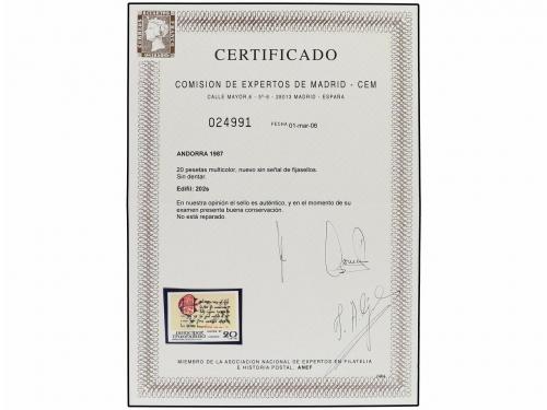 ** ANDORRA. Ed. 202s. 20 pts. multicolor SIN DENTAR. Pocos e