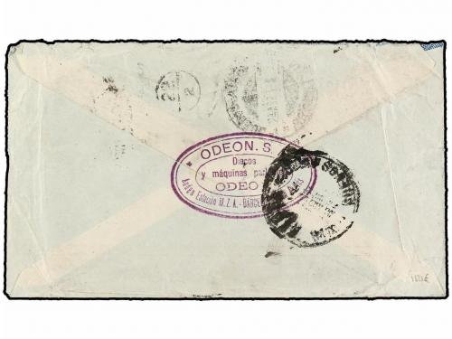 ✉ ESPAÑA. Ed. 323, 601, 602, 659. 1927. BARCELONA a BUENOS A