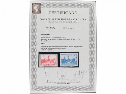 ESPAÑA. NO EMITIDOS. XI CONGRESO U.P.U. DE BUENOS AIRES. Sel