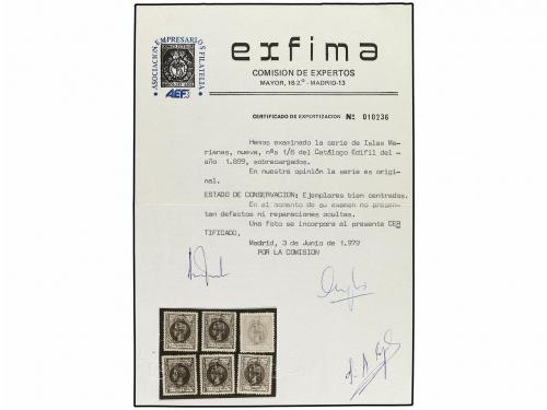 ** COLONIAS ESPAÑOLAS: MARIANAS. Ed. 1/6. SERIE COMPLETA, ce