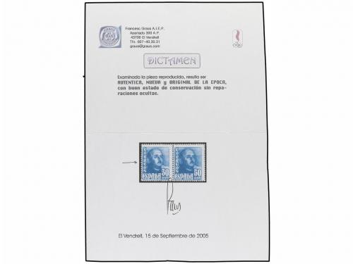 ** ESPAÑA. Ed. 1022cc. 50 cts. azul ultramar. CAMBIO DE COLO