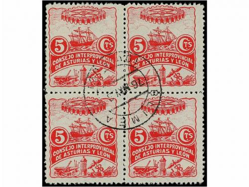 ° ESPAÑA: ASTURIAS Y LEON. Ed. 1/7. SERIE completa en bloque