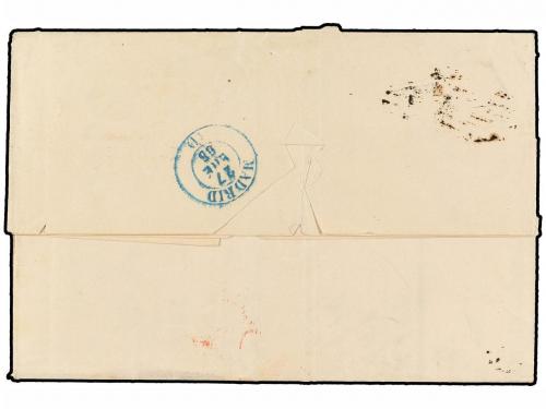 ✉ ESPAÑA. Ed. 33 (3). 1854. SANTA CRUZ DE TENERIFE a MADRID.