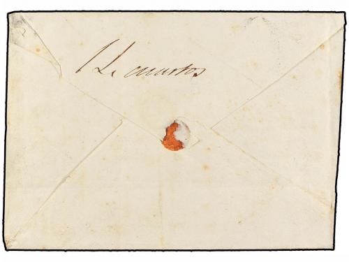 ✉ ESPAÑA: PREFILATELIA. 1862. LAGUNA a LAS PALMAS. Marca A d