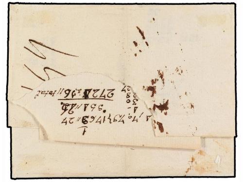 ✉ ESPAÑA: PREFILATELIA. (1775 CA.). ENVUELTA sin fechador ci