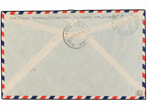 ✉ ESPAÑA. Ed. 1124, 1152, 1045 (2). 1955. BARCELONA a AUSTRA