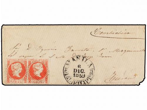 ✉ FILIPINAS. 1859 (6 Diciembre). CAMPAÑA FRANCO-ESPAÑOLA EN 