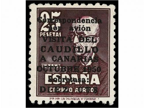 ** ESPAÑA. Ed. 1088/89 + 1090. CANARIAS CORREO y AVIÓN. Exce