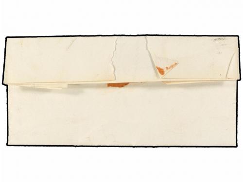 ✉ ESPAÑA. Ed. 1. 1850. PUENTE LA REINA a CASCANTE. Carta com