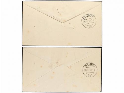 ✉ ESPAÑA. Ed. 1075/82. CENTENARIO. Serie completa en dos sob