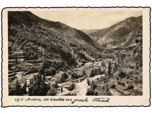 ✉ ANDORRA. Ed. 34. 1944. SINPONY (Andorra) a BARCELONA. 20 c