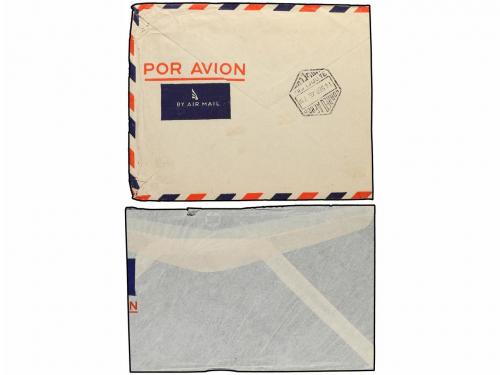 ✉ ANDORRA. Ed. 42, 43. 1946-47. Dos cartas circuladas con se