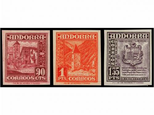 ** ANDORRA. Ed. 48s/56s. SERIE COMPLETA (siete sellos) SIN D
