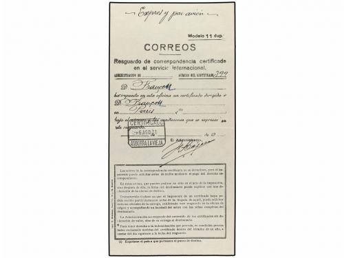 ✉ ANDORRA. Ed. 25 (4). 1931. ANDORRA a PARÍS. 4 pts. lila ro